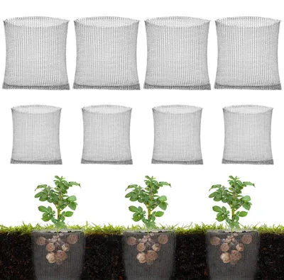 Produktbild von Set aus 8 Insektenschutz- und Wurzelschutzvorrichtungen aus Edelstahl