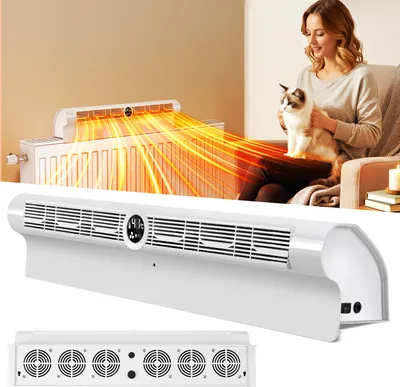 Produktbild von Faziango 1Stück Heizverstärker Heizstrahler bessere Heizleistung Wärme Verteilung Sparen von Energie Heizkosten Heizkörper Ventilator