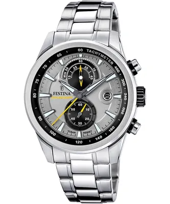 Produktbild von Festina Herrenuhr Timeless Chronograph Armbanduhr Edelstahl silber UF20694/4