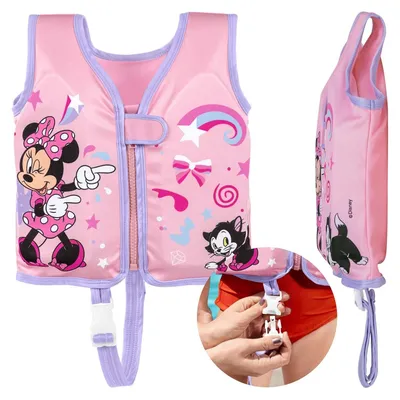 Produktbild von Bestway® Disney Junior® Swim Safe ABC™ Schwimmweste Stufe B Minnie Mouse mit Textilbezug, 1-3 Jahre