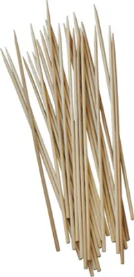 Produktbild von PAPSTAR Schaschlikspieße Bambus "pure" Ø 2,5 mm, 15 cm lang | Schrumpffolie (250 Stück)