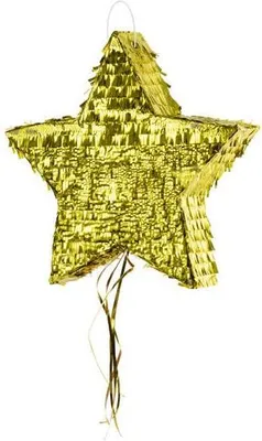 Immagine prodotto di Piñata 42,5x44,5x9cm Stella da riempire Oro