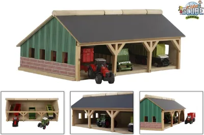 Produktbild von Van Manen Bauernhof-Schuppen 16,7x30x11,9 cm im Maßstab 1:87
