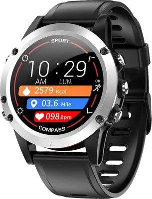 Produktbild von Atlanta Fitness Tracker mit schwarzem Silikonband