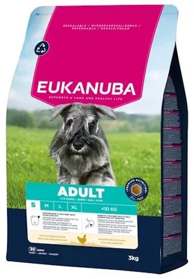 Productafbeelding van Eukanuba Adult Small Breed Chicken 3KG