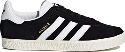 Produktbild von Adidas Gazelle Uni Vintage Neuauflage von 60er Jahre Schnürschuhen in Marine Weiß – 6,5 / Schwarz Weiß