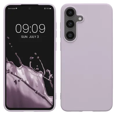 Produktbild von kwmobile Handyhülle für Samsung Galaxy S25 FE Hülle - TPU Case - Kabelloses Laden - Schutzhülle Cover in Lavendel