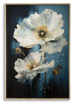 Image de Tableau sur toile Bluey avec cadre, 42x62 cm