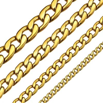 Productafbeelding van Figaro Ketting van Roestvrij Staal 41-81 cm
