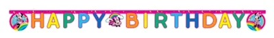 Produktbild von "Minnie Rainbow Make Me Smile" Partydeko Artikel Variante: Banner Happy Birthday 200 cm Papier