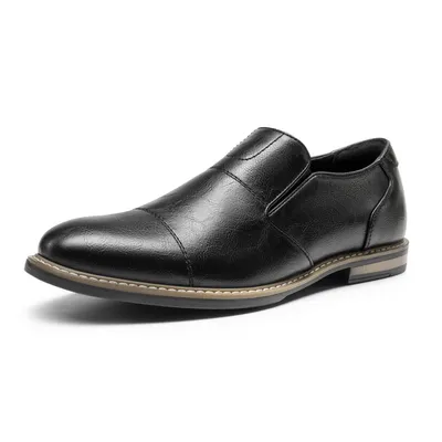 Produktbild von Bruno Marc Herren Mokassin Anzugschuhe Slipper & Mokassins Herren Slipper Slip Loafer,Farbe:Schwarz,Größe:43