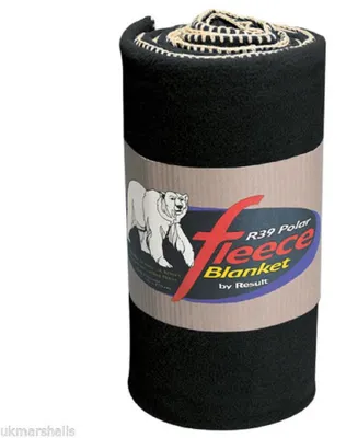 Image de Couverture polaire Result Outdoor, couleur unie, 330 g/m² FK668 (taille unique) (noir)