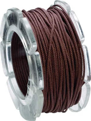Produktbild von Wachskordel 1mmx5m braun Packung mit 6 Stück