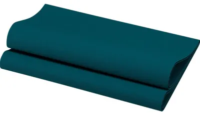 Produktbild von 6x -Dunisoft-Servietten 40 x 40 cm  1/4 Falz ocean teal | Packung (60 Stück)