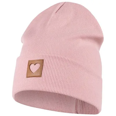 Produktbild von Smarilla Mütze Mädchen Damen Kinder Beanie gerippt, Gr. 58-60, Altrosa
