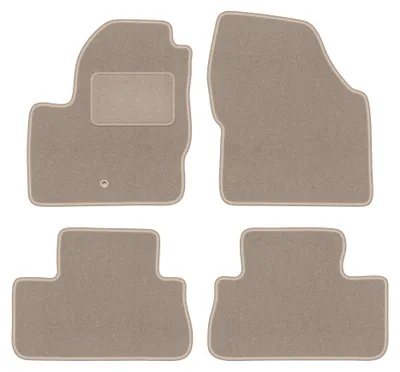 Obrázek produktu pro Velurové autokoberce pro: Land Rover Freelander II 2006-2014 (SUV) – sada 4 ks, béžové, na míru – Wielganizator LUX
