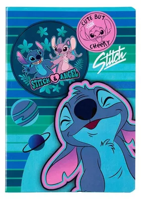 Obrázek produktu pro Zeszyt A5 32k kratka Disney Blue Stitch wzór 2