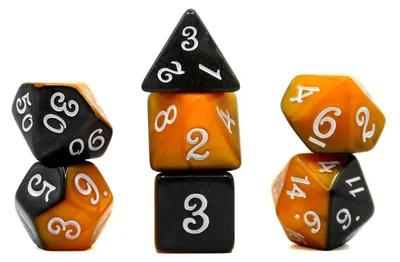 Produktbild von Würfelset Fable: Puss in Boots (Orange/ Schwarz) (7)