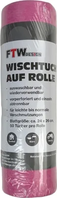 Produktbild von Universal Wischtuch auf Rolle in pink
