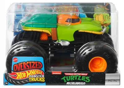 Obrázek produktu pro Hot Wheels Monster Trucks JDR08, Monster Truck, 3 rok/roky, Kov, Plast, Černá, Zelená, Oranžová
