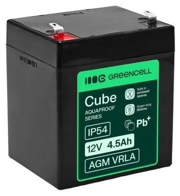 Immagine prodotto di Batterie Green Cell Agm Vrla 12V 4,5Ah sans entretien (90X70X106Mm)
