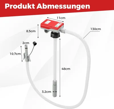 Produktbild von Elektrische Kraftstoffförderpumpe, Auto-Stopp, 3 Adapter, 3,8 GPM