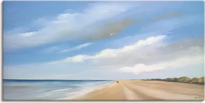Produktbild von ARTland Leinwandbild Am Strand entlang III Größe: 100x50 cm