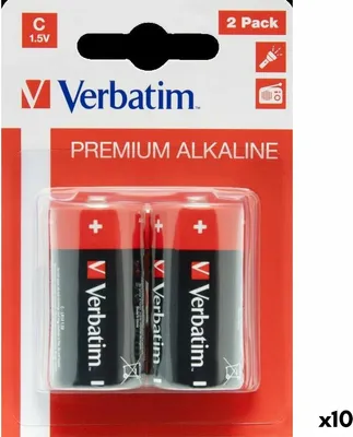Obrázek produktu pro Alkalická manganová baterie Verbatim LR14 1,5 V (10 kusů)