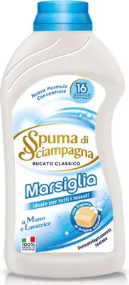 Zdjęcie produktu dla Płyn do prania Lavatrice Liquido Marsiglia 16 prań 0.8l - Spuma di Sciampagna