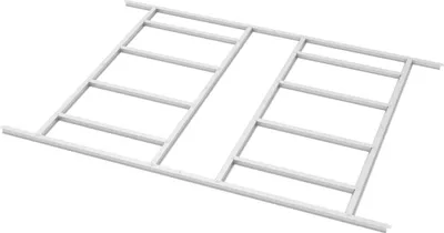Produktbild von Pergart Fundamentbodenrahmen für Gerätehaus "Lübeck 88" aluminium blank 219,0 x 157,0 x 2,6 cm