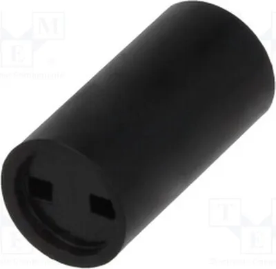Produktbild von 5x Distanzmuffe ØAußen: 5mm LED L: 10,2mm ØLED: 3mm schwarz 2818.3102 Distanzelem