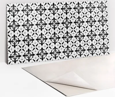 Produktbild von PVC-Wandschutz für die Küche - Stilvoller Schutz für Ihre Wände 100 x 50 Elegante Fliesen