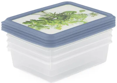 Produktbild von rotho Kräutergefrierdosen Set 4-tlg. RONDO