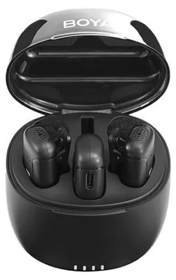Immagine prodotto di Microfono wireless BOYA da 2,4 GHz x2 BY-WM3T-M2 TRS da 3,5 mm - Custodia di ricarica