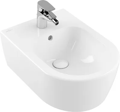 Produktbild von Villeroy&Boch Bidet Avento 370x530mm m ÜL wandhängend Stone White CeramicPlus, 540500RW