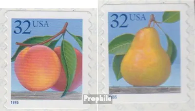 Produktbild von Briefmarken USA 1995 Mi 2603BC-2604BC (kompl.Ausg.) postfrisch Früchte