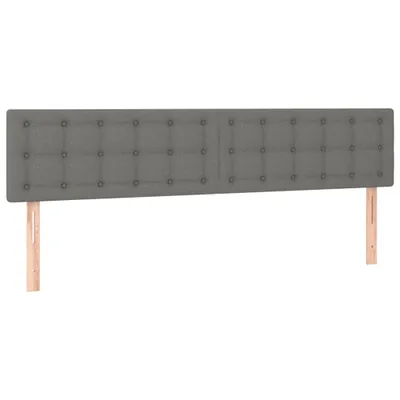 Produktbild von vidaXL Kopfteile Dunkelgrau 180x5x78/88 cm Stoff