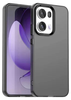 Produktbild von Handyhülle für Oppo Reno13 Pro 5G Schlank Durchscheinend Matt Stoßfest Schutzhülle Schwarz