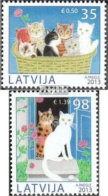 Produktbild von Briefmarken Lettland 2013 Mi 869-870 (kompl.Ausg.) postfrisch Katzen