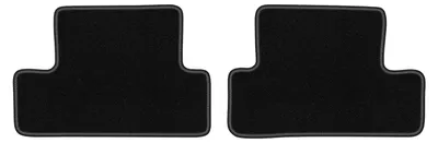 Produktbild von Velours-Fußmatten Hinten für Peugeot 1007 2004-2009 (Minivan) – 2-tlg, Schwarz, passgenau – Wielganizator LUX