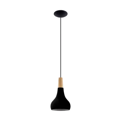 Produktbild von Sabinar Zeitgenössischer Kronleuchter Klein 1 Licht Metall Schwarz Und Braun