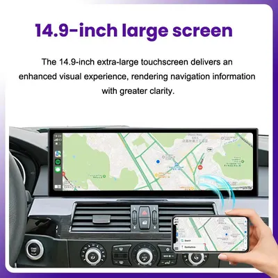 Productafbeelding van Autoradio Draadloos CarPlay Android Auto - 14,9 Inch Touchscreen