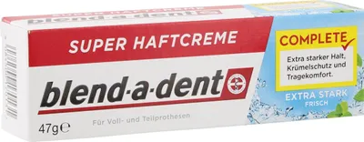 Produktbild von Blend-a-dent Complete Extra Stark Frisch Super-Haftcreme 3er Pack