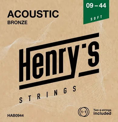 Produktbild von Henry's Bronze 09-44 Saiten für Akustikgitarre
