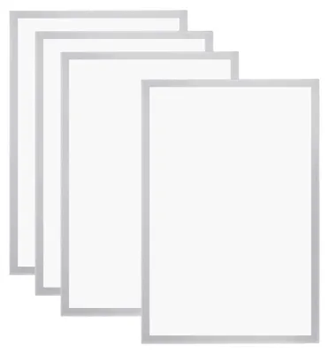 Image de Omgoods - Lot de 4 cadres magnétiques pour photos, format A3, autocollants et réutilisables