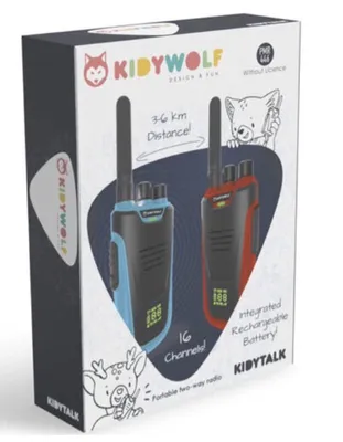 Obrázek produktu pro KIDYWOLF 418012, Vysílačka pro děti, Černá, Modrá, Červená