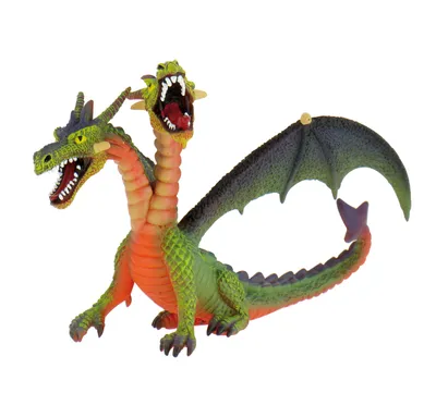 Produktbild von Bully Drache mit 2 Köpfen grün 13cm