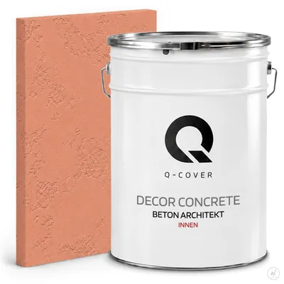 Produktbild von Beton Architekt 15 Kg 10 m2 Rotbraun 15 kg | Dekorativerputz | Kellepnputz | Gebrauchsfertige | Betonmasse Betonoptik Dekoratives Beton Innen