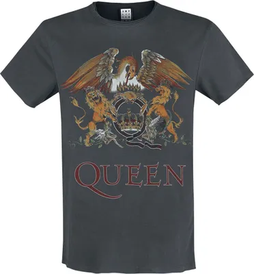 Produktbild von Queen T-Shirt Herren Amplified Collection - Royal Crest charcoal L