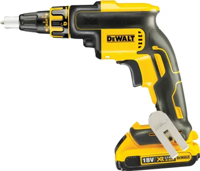 Produktbild von DeWALT DCF620D2-QW, Elektrischer Schraubendreher, Pistolengriff, 1/4", Schwarz, Gelb, 4400 RPM, 30 Nm